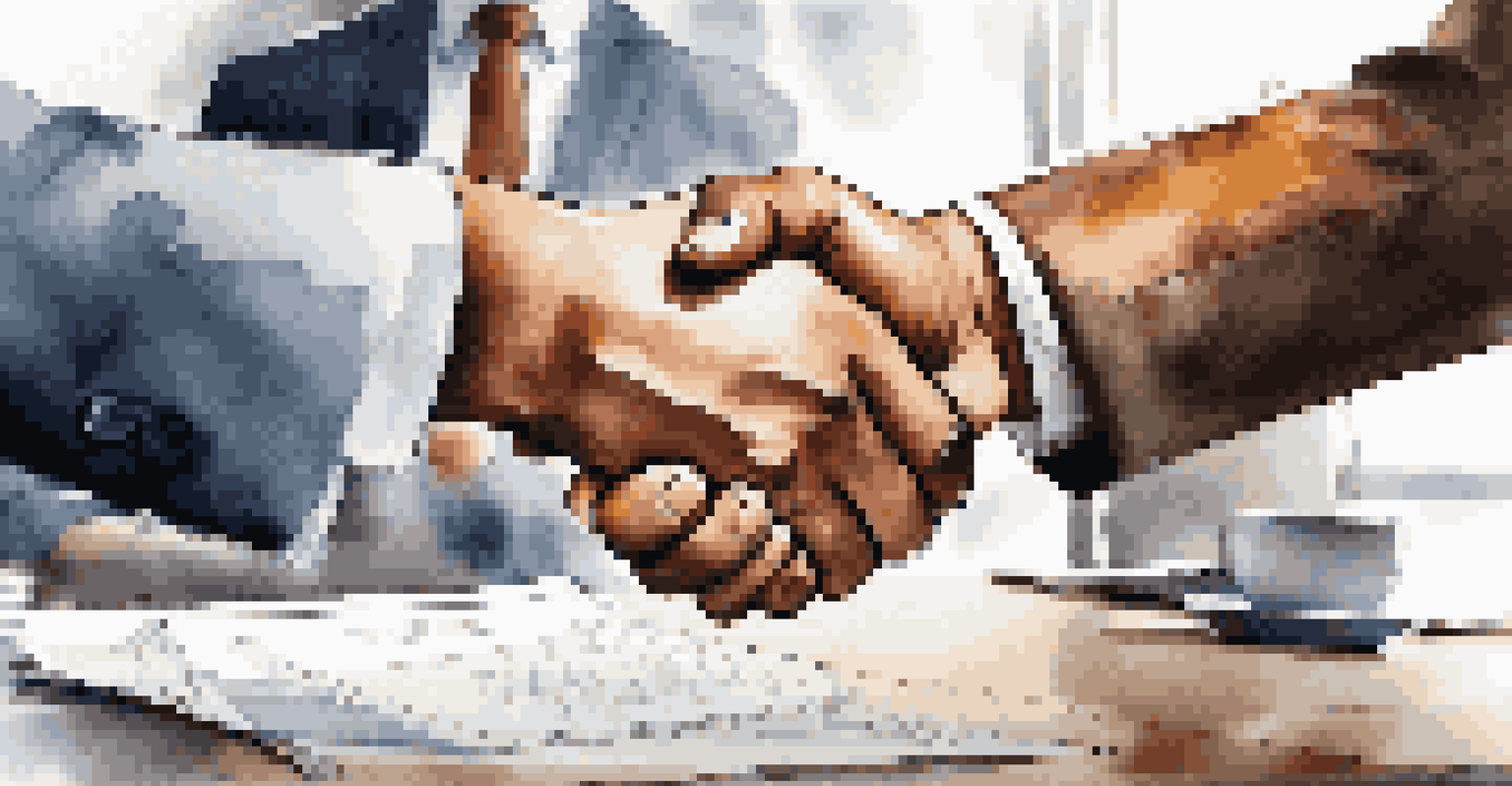 A close-up of two professionals shaking hands in an office, symbolizing successful negotiation in mergers and acquisitions.