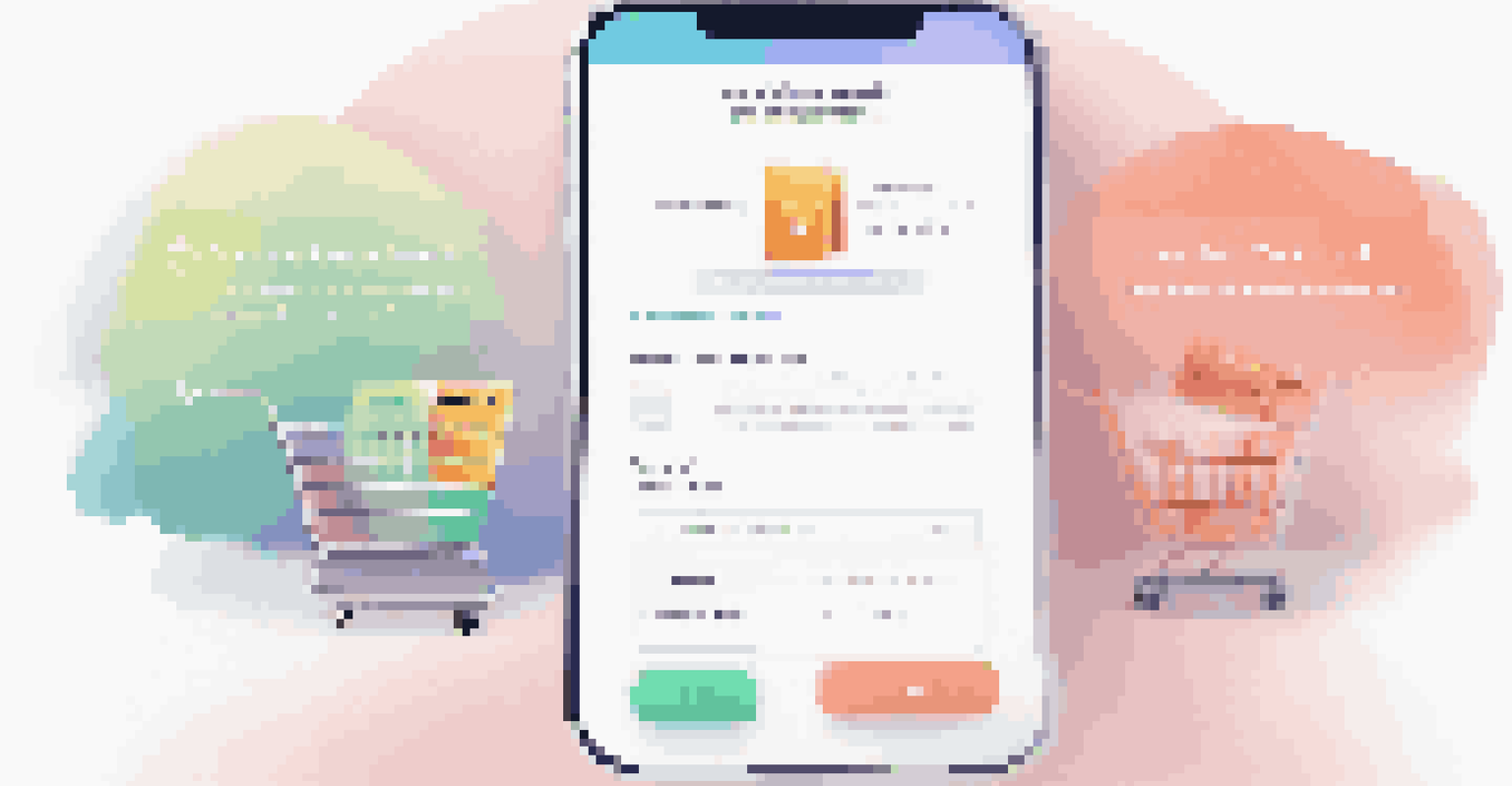 A split screen comparison of two mobile checkout processes for A/B testing.