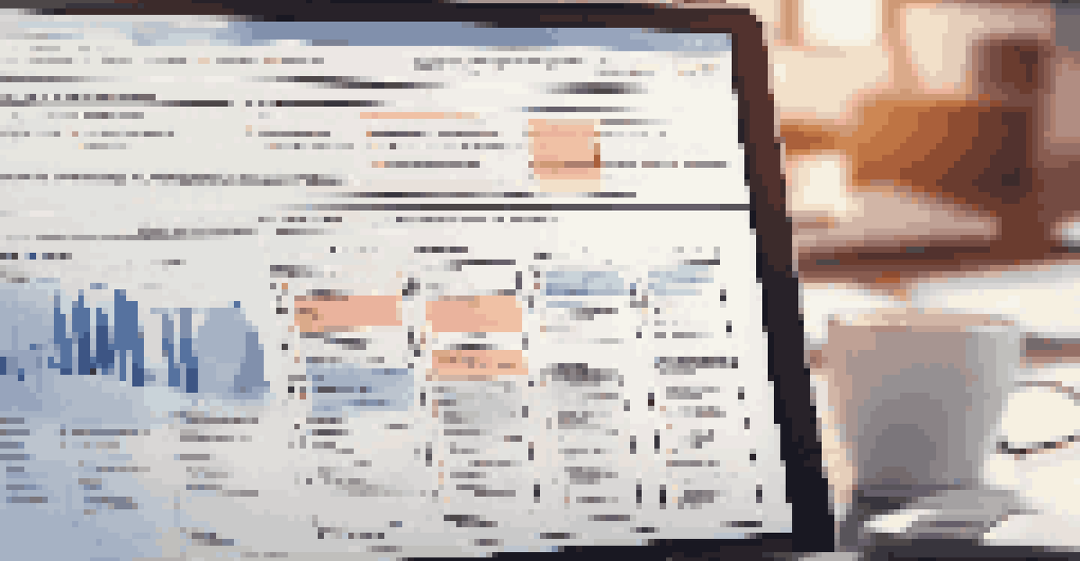 Computer screen with a business continuity plan document and highlighted notes in a modern office environment.