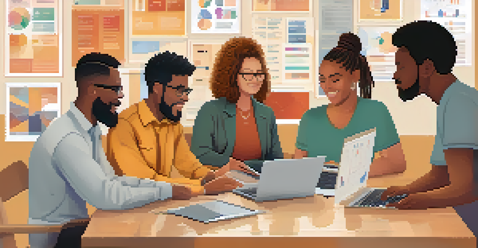 A diverse team brainstorming on digital accessibility, highlighting collaboration and inclusion.