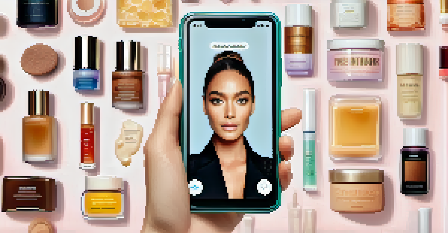 A close-up of a smartphone showing a popular influencer's social media feed with genuine product endorsements and engaging content.