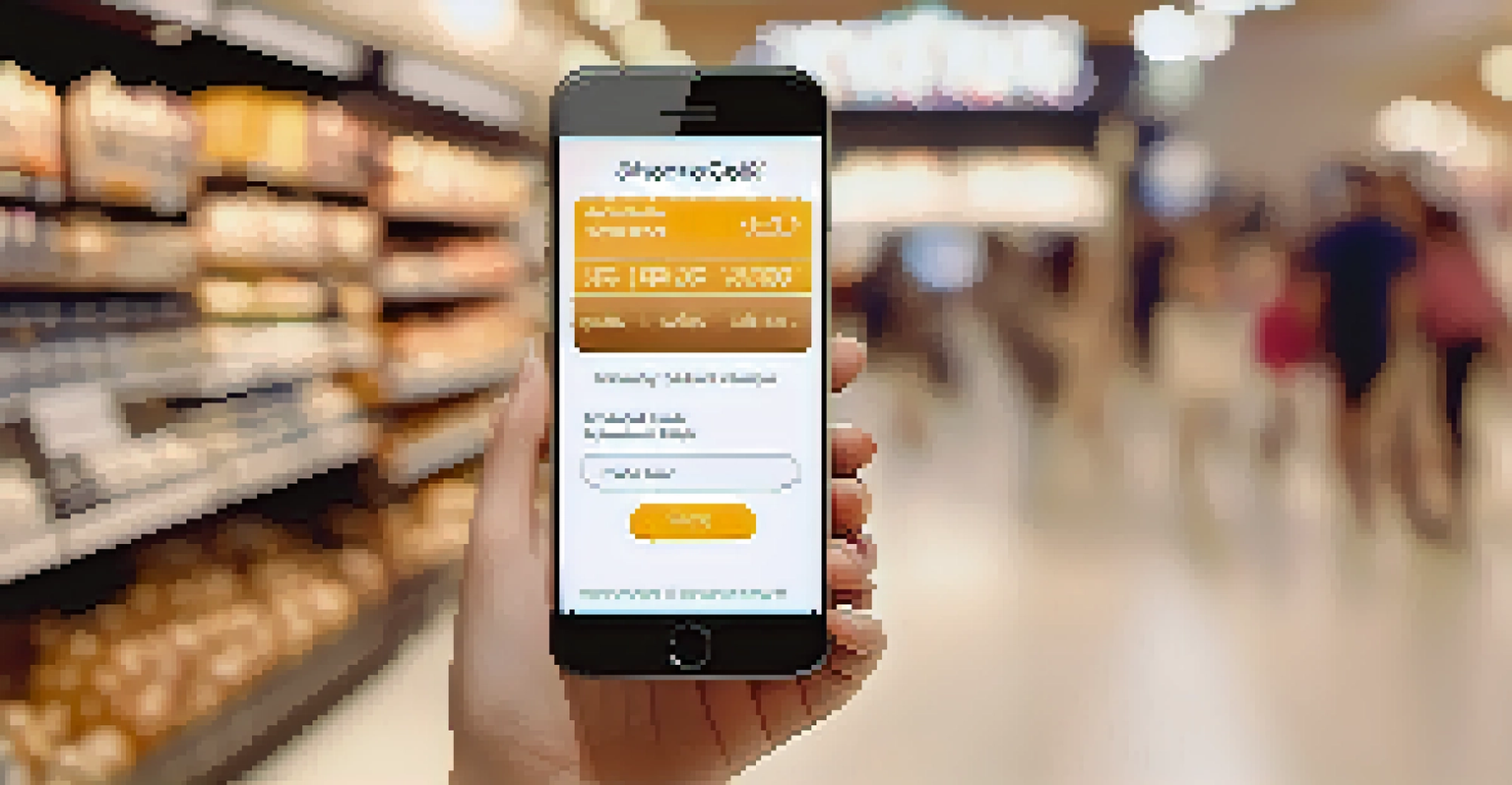 A smartphone displaying a seamless mobile shopping checkout process with minimal fields and clear indicators.