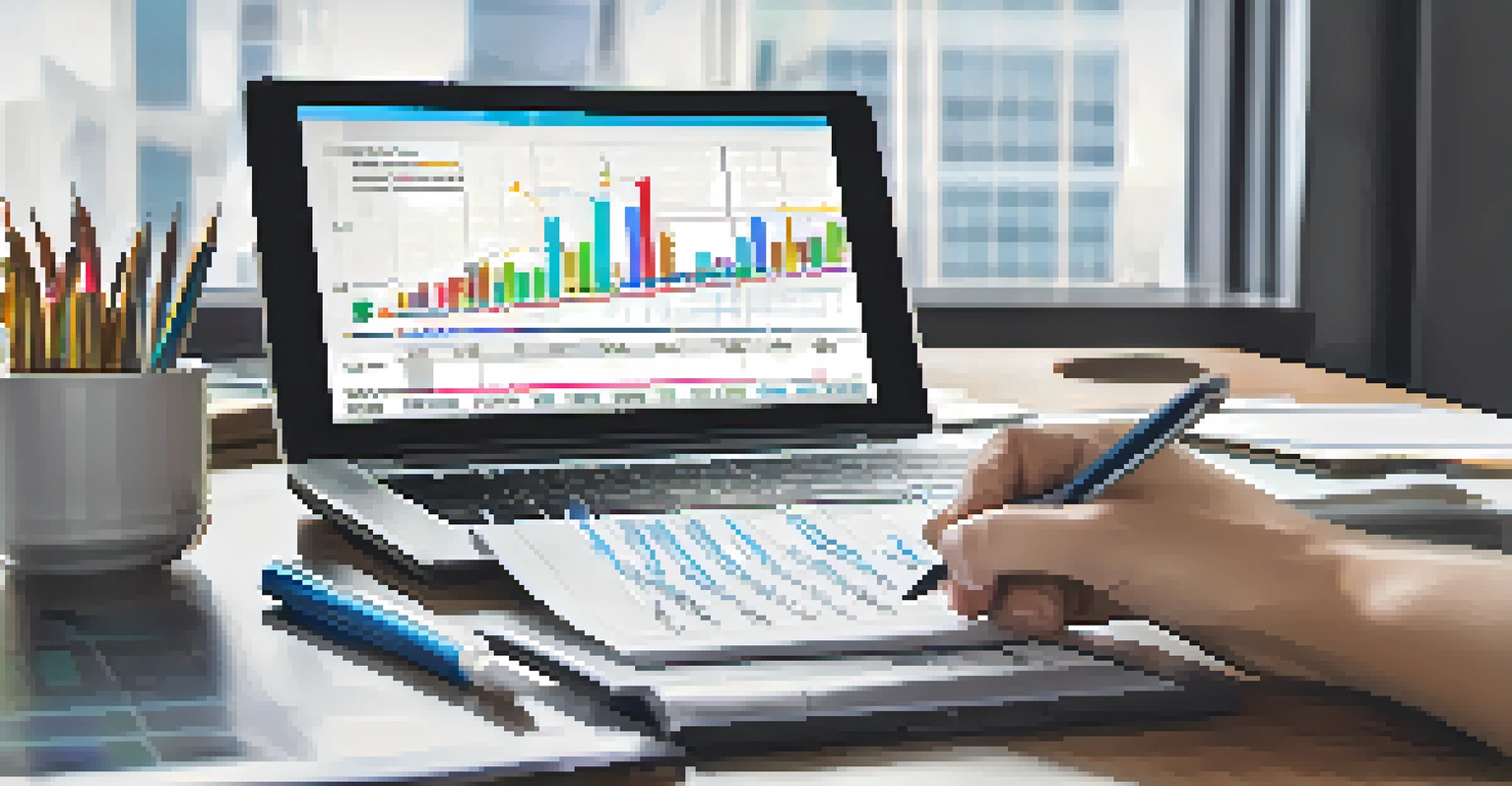 A close-up of a hand writing on a cash flow forecast chart, highlighting financial planning and strategy.