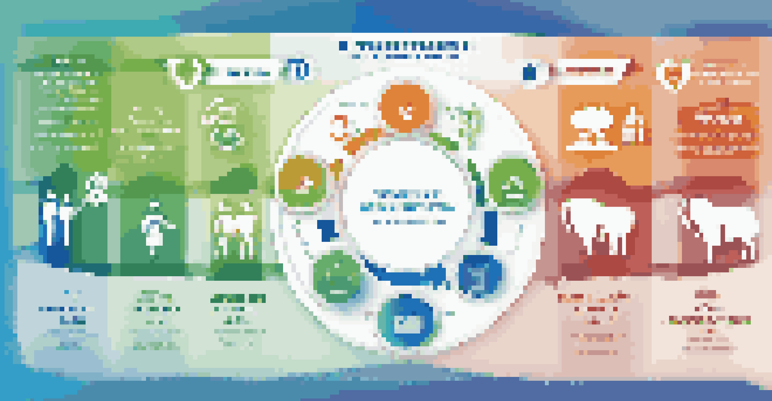 A colorful infographic illustrating the benefits of employee training, featuring icons for productivity, engagement, and learning on a blue and green gradient background.