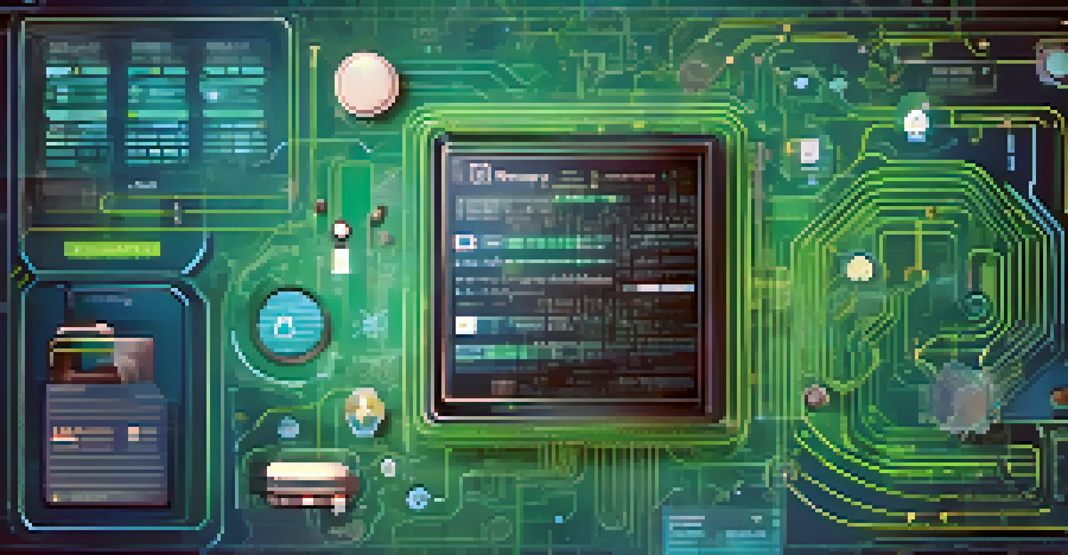 An infographic illustrating data privacy with a digital lock and icons representing personal data over a circuit board background.