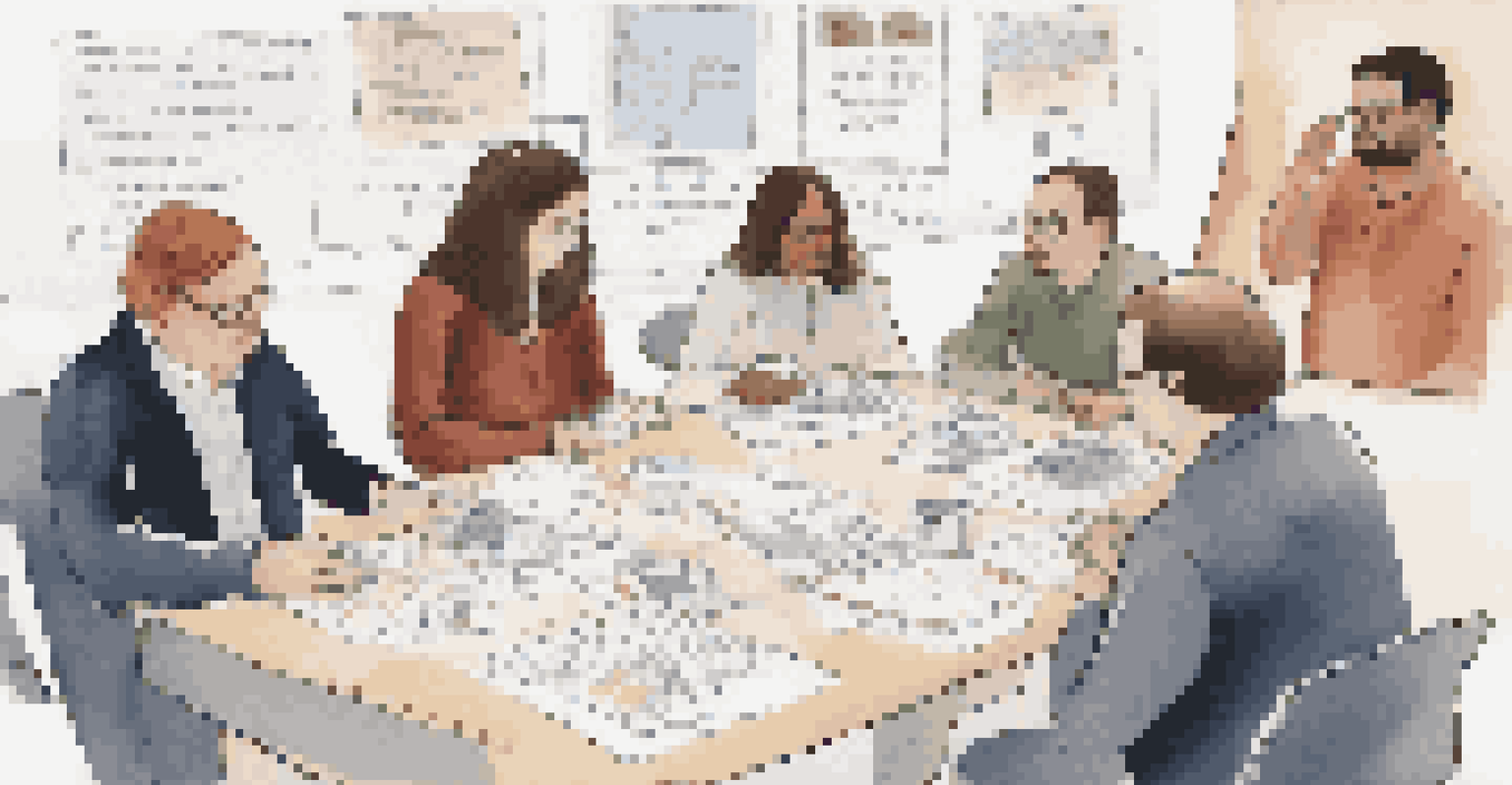 Participants in a workshop role-playing different scenarios, focusing on an economic downturn.