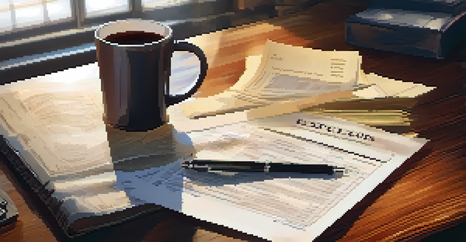 A rustic wooden table displaying Incoterms, shipping documents, a globe, and a calculator in warm lighting.