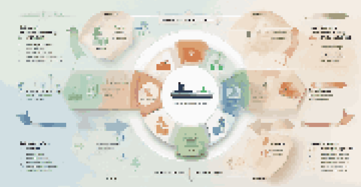An infographic showing steps to implement an ethical supply chain, with icons and descriptions on a modern background.