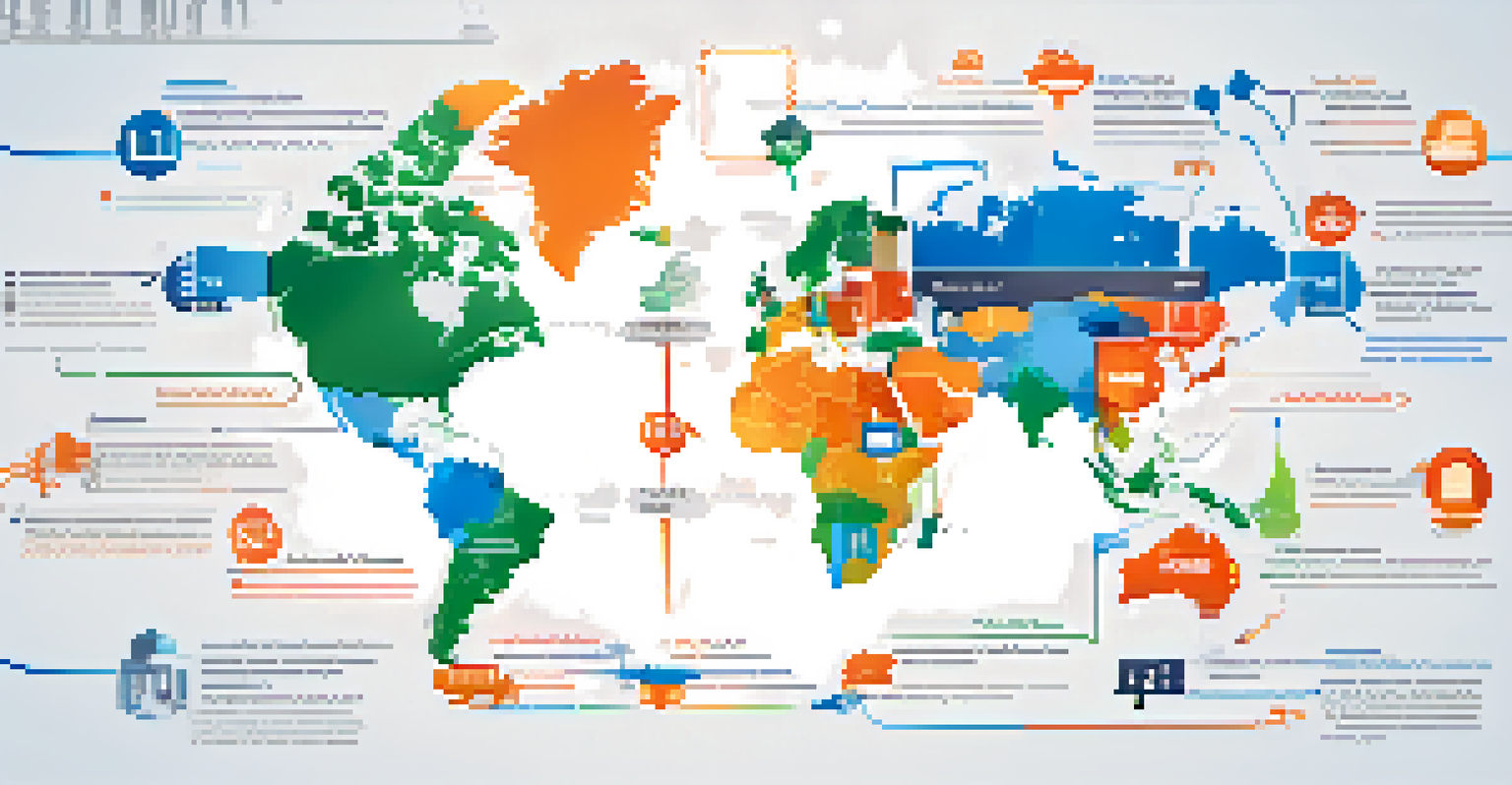 An infographic showing different types of trade agreements with icons and descriptions.