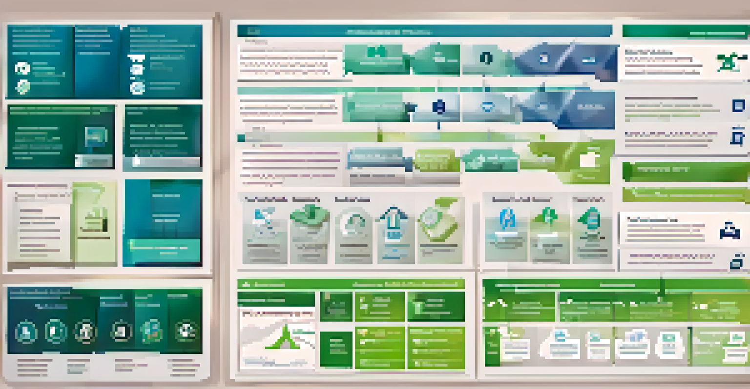 An infographic illustrating a risk management framework with icons for various components.