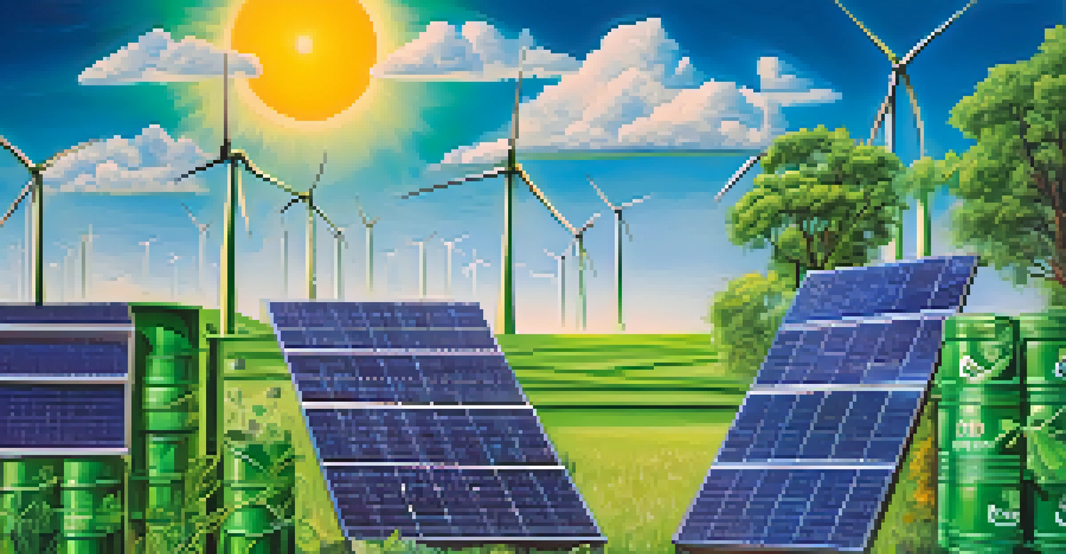 A graph illustrating increasing profits over time with symbols of sustainability like solar panels, set against a blue and green background, highlighting the benefits of CSR.