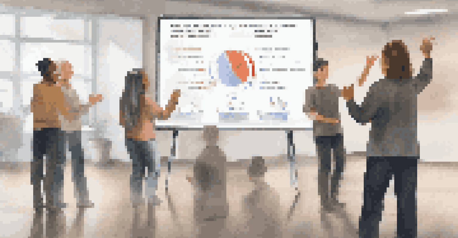 An instructor leading a workshop with a digital screen showing polls, while trainees actively engage and raise their hands.