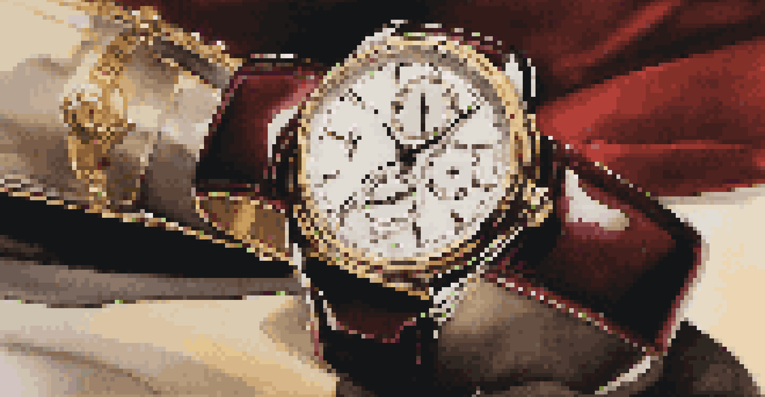 A luxury watch displayed on velvet with a tag indicating limited availability, highlighting the allure of scarcity.