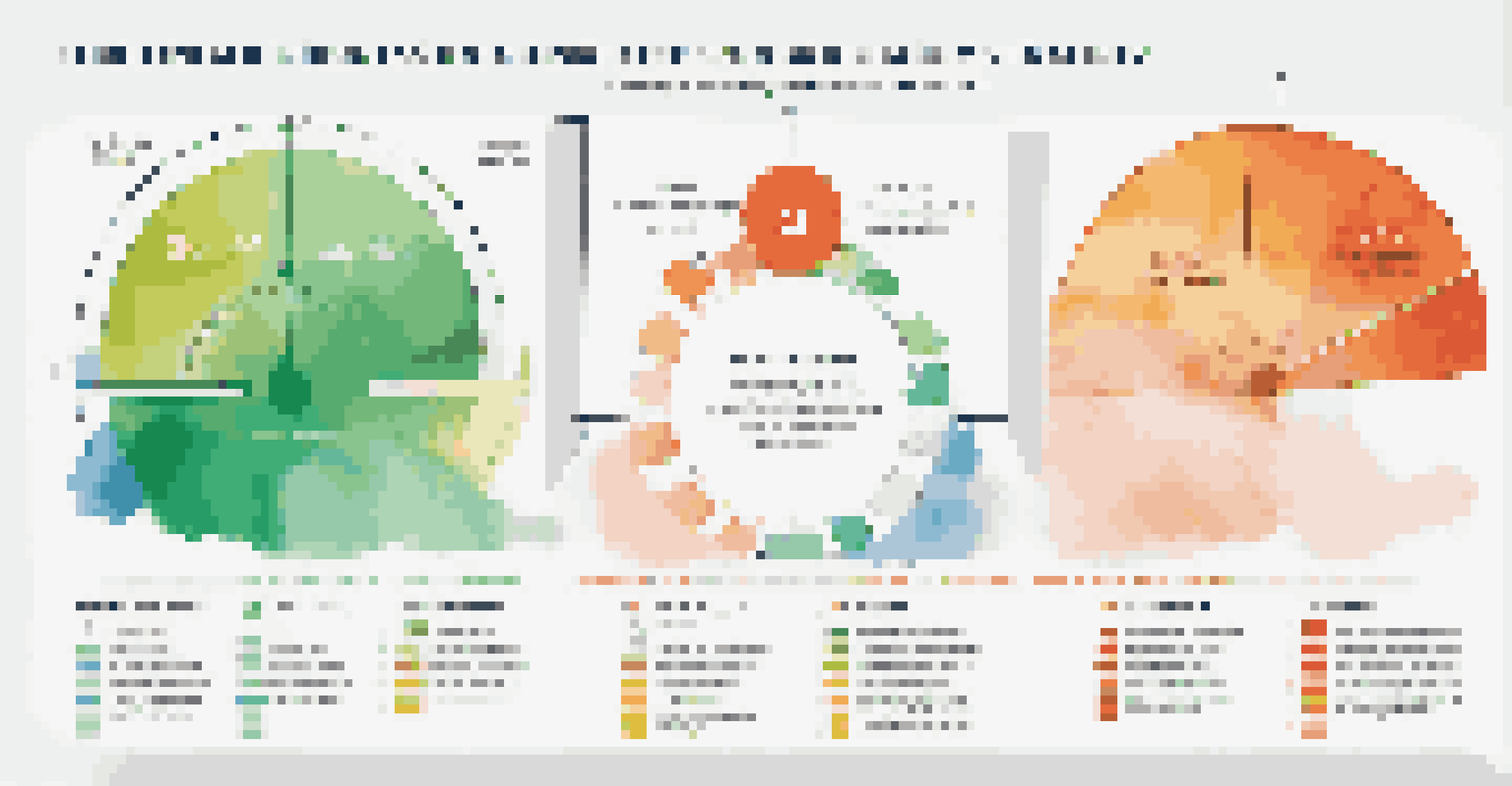 An infographic showing best-case, worst-case, and most-likely financial scenarios, color-coded with icons.