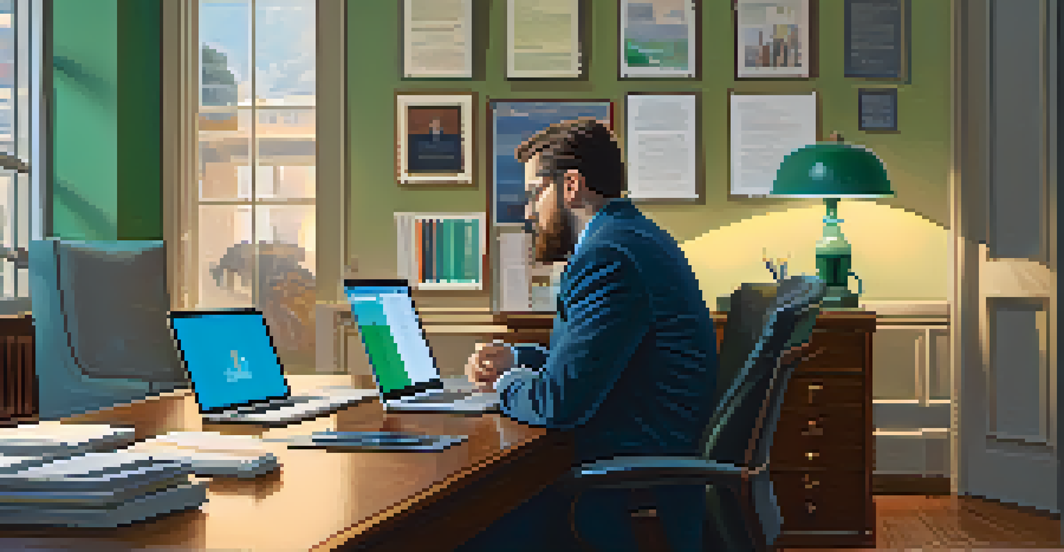 An HR leader listening attentively to an employee during a meeting in a cozy office.