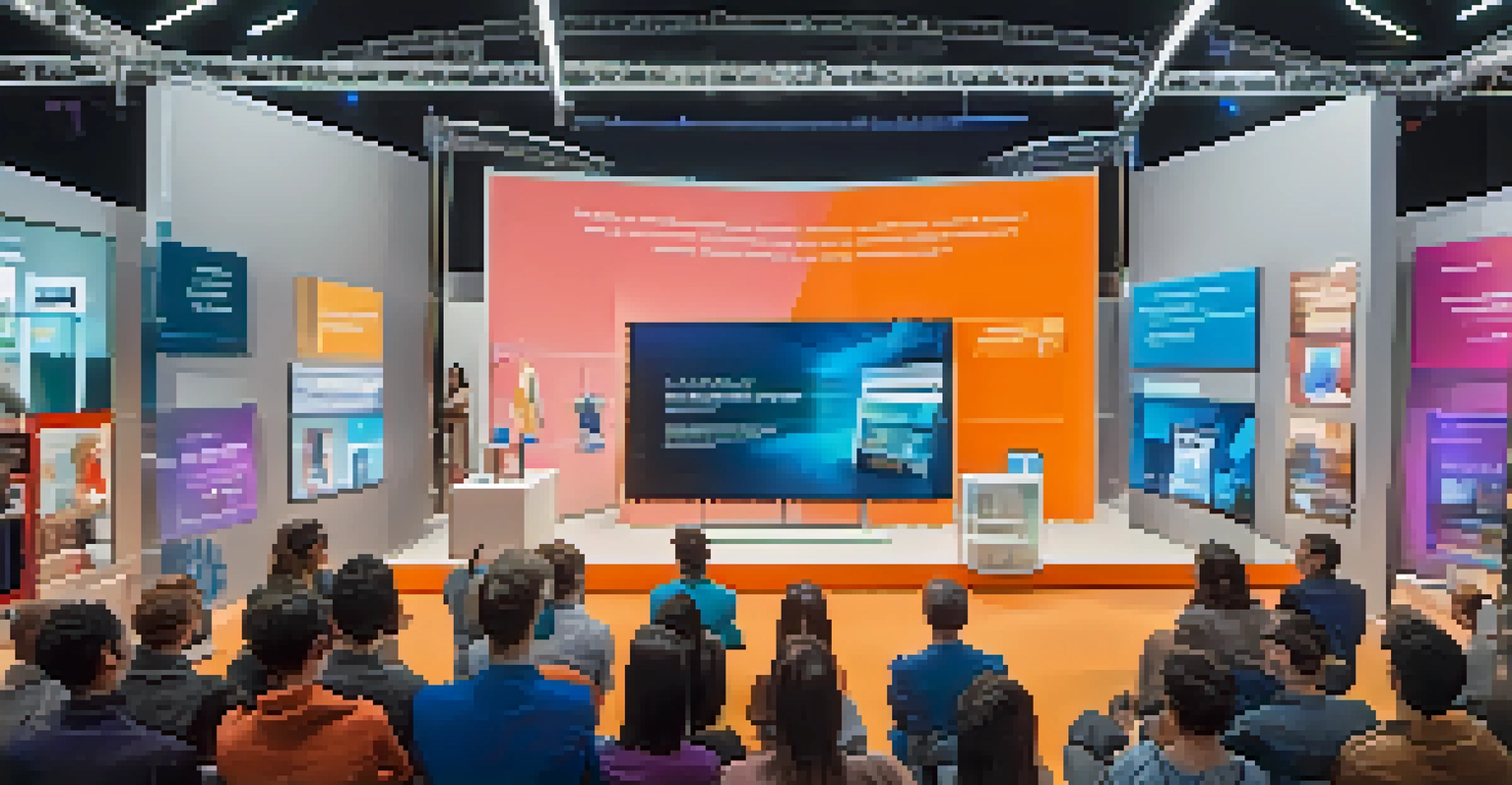 Live shopping event with a presenter demonstrating tech gadgets.