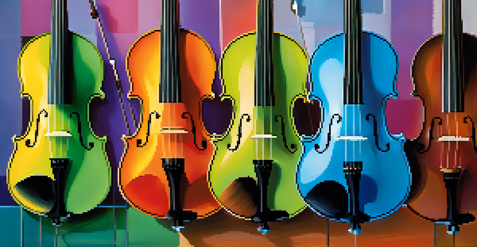 An artistic representation of two musical instruments intertwined, symbolizing a harmonious merger.