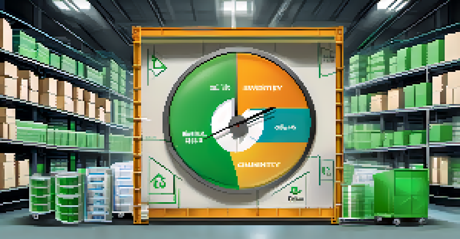 An infographic illustrating Just-In-Time inventory management with symbols of timely deliveries and minimal inventory.