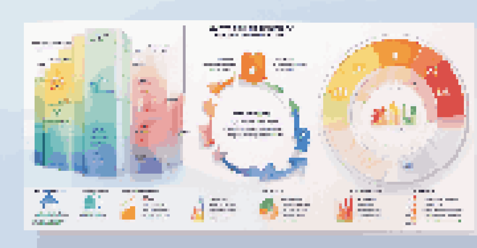 An infographic displaying key performance indicators for supply chain agility with colorful graphs.