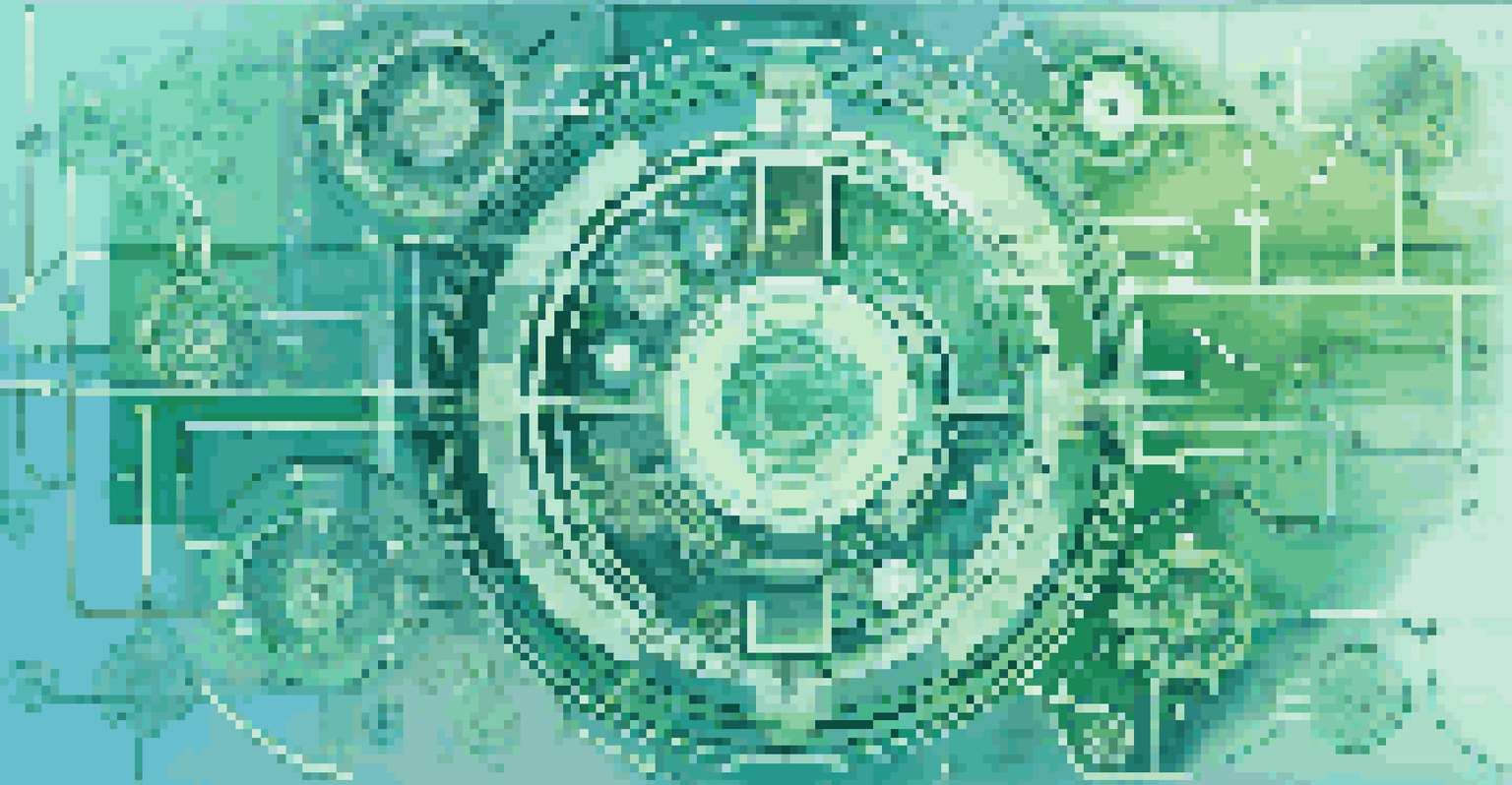 An abstract image showcasing interconnected gears and circuits, symbolizing robotic process automation and digital transformation.