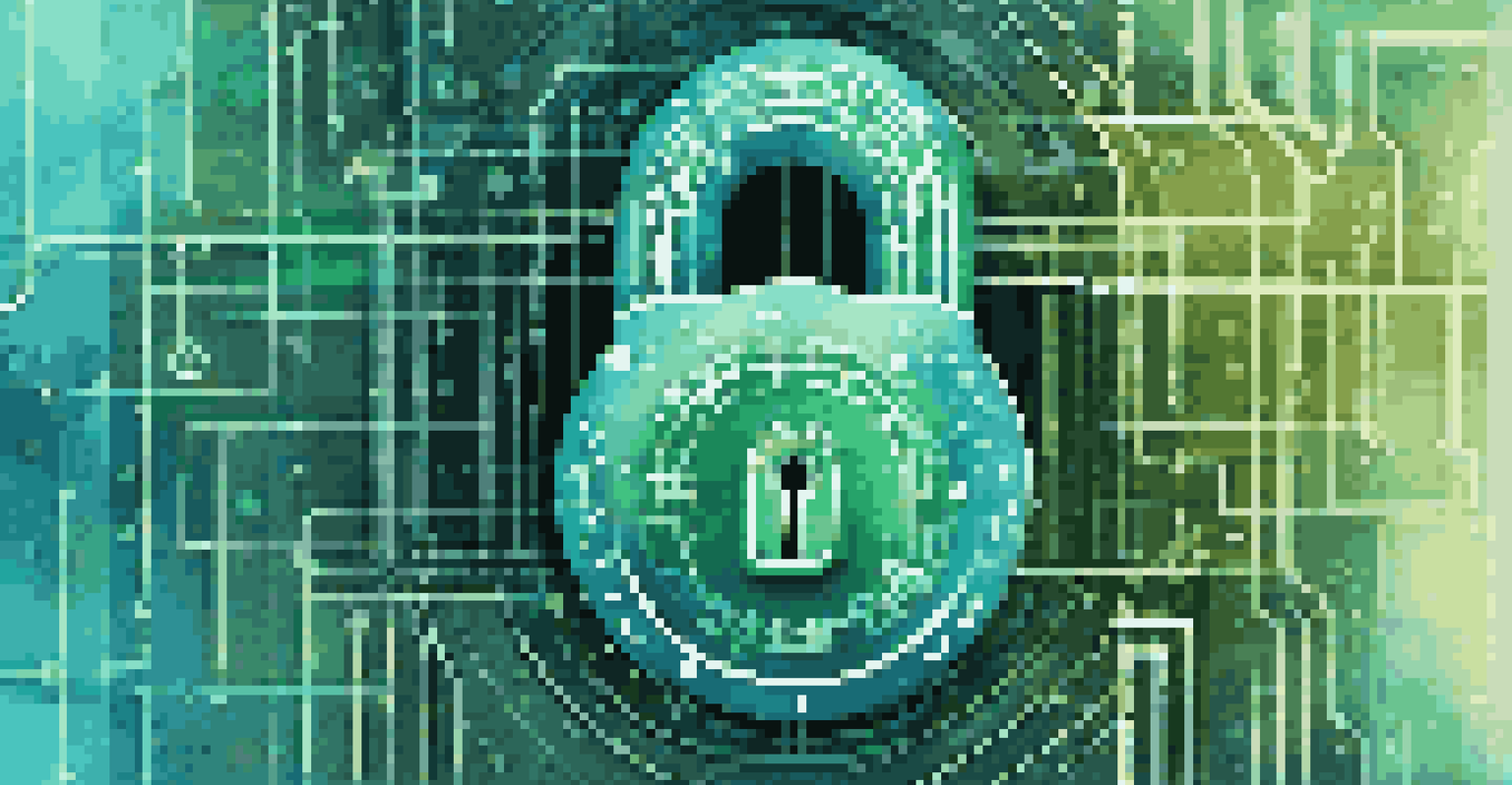 A digital lock symbolizing data privacy against a backdrop of binary code and graphs, representing security and trust in data practices.