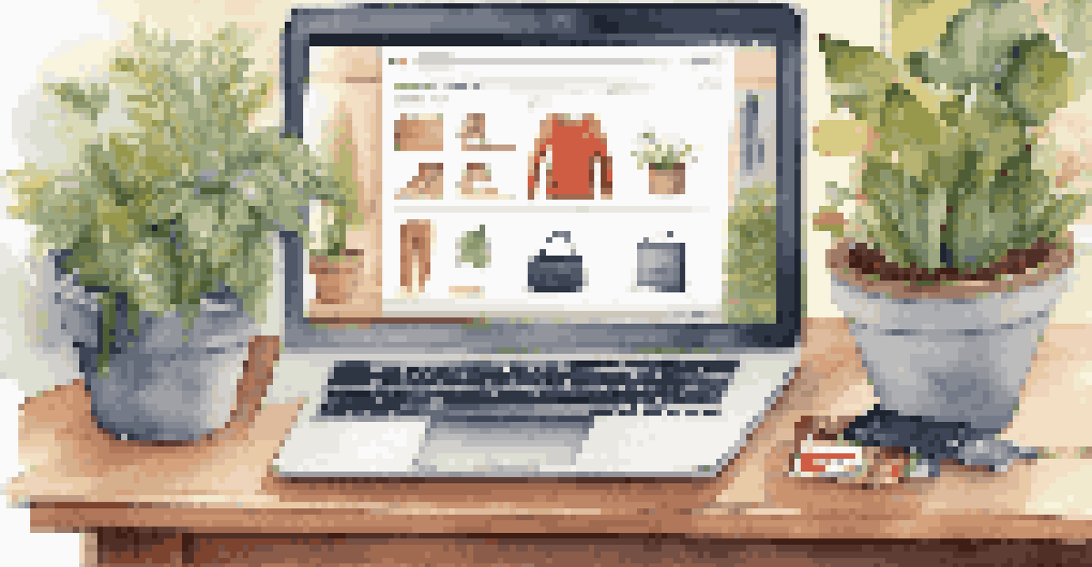 A laptop displaying an online checkout page with various payment options, surrounded by a bright and airy indoor setting.
