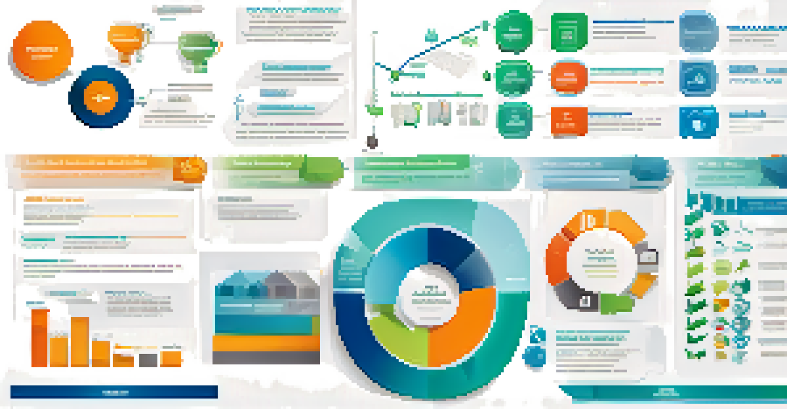 An infographic layout showing steps of market research with colorful icons and text.