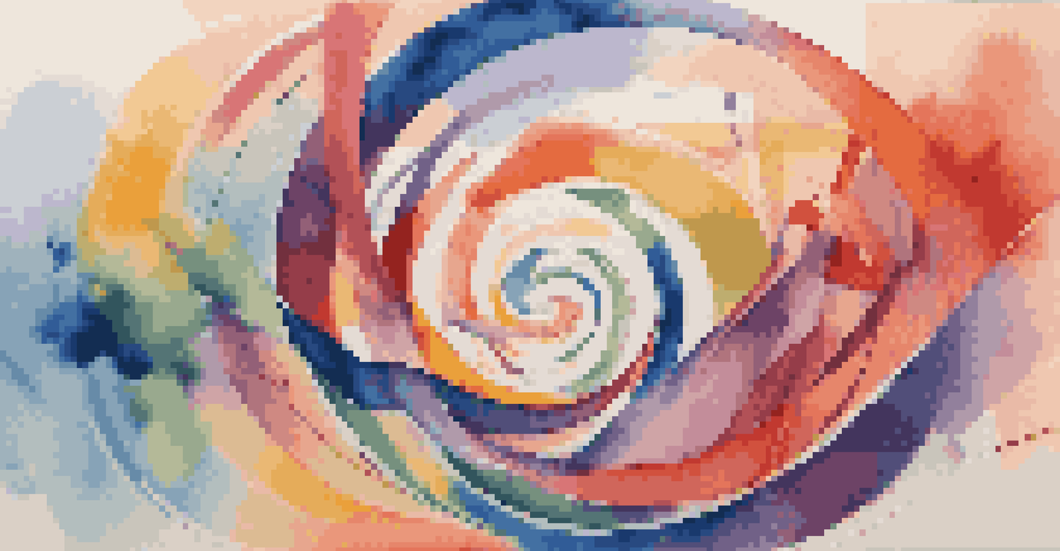 An abstract image symbolizing business agility with vibrant colors and geometric shapes.