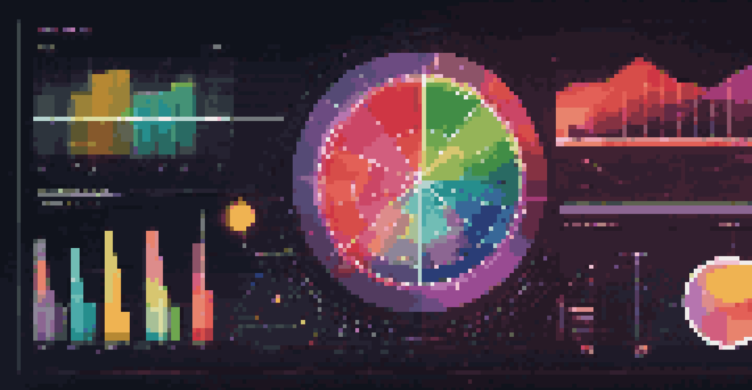 An abstract image of colorful charts and graphs representing data visualization.