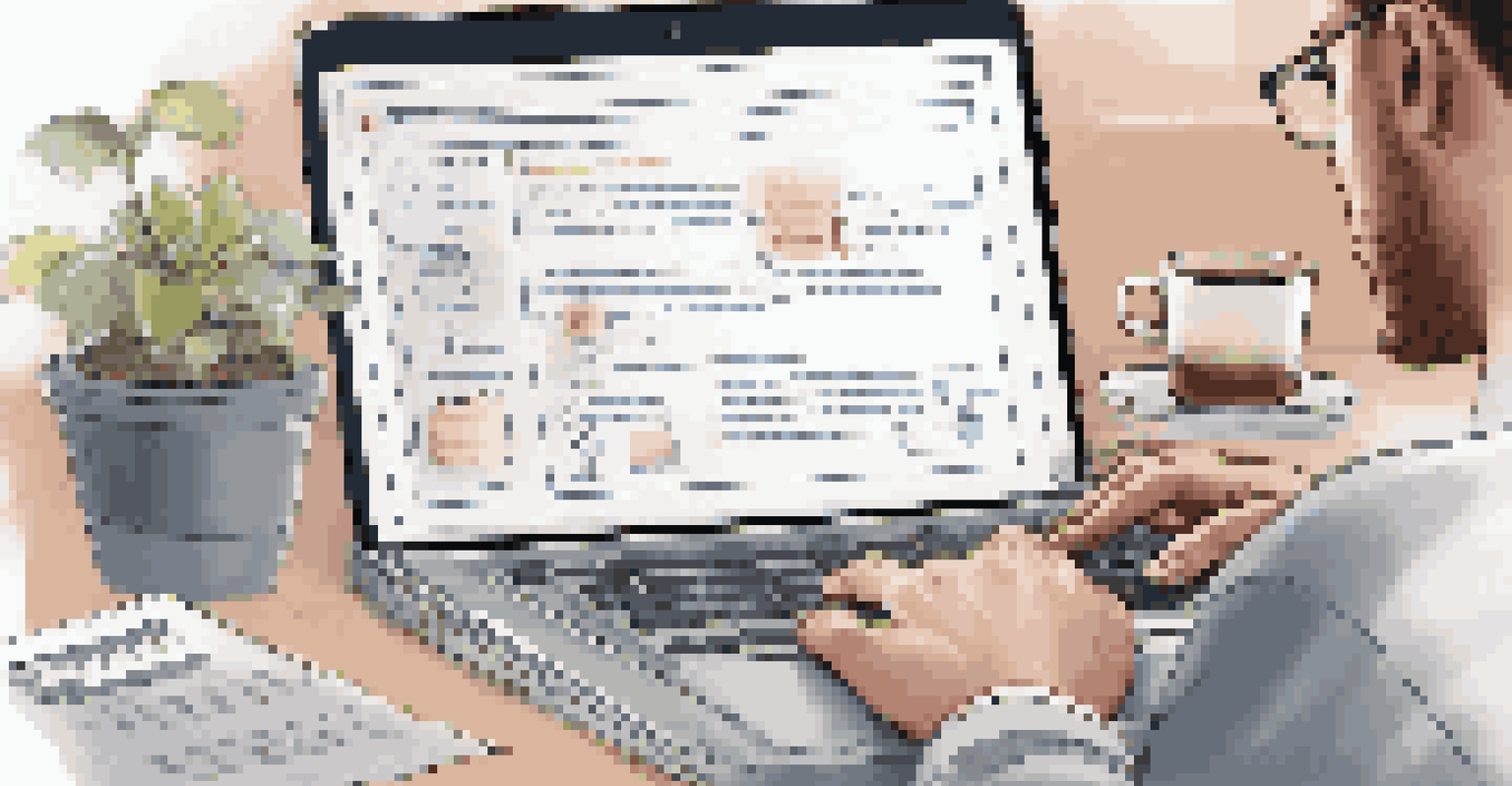 A close-up of a person typing on a laptop with an open training manual about internal controls next to them.
