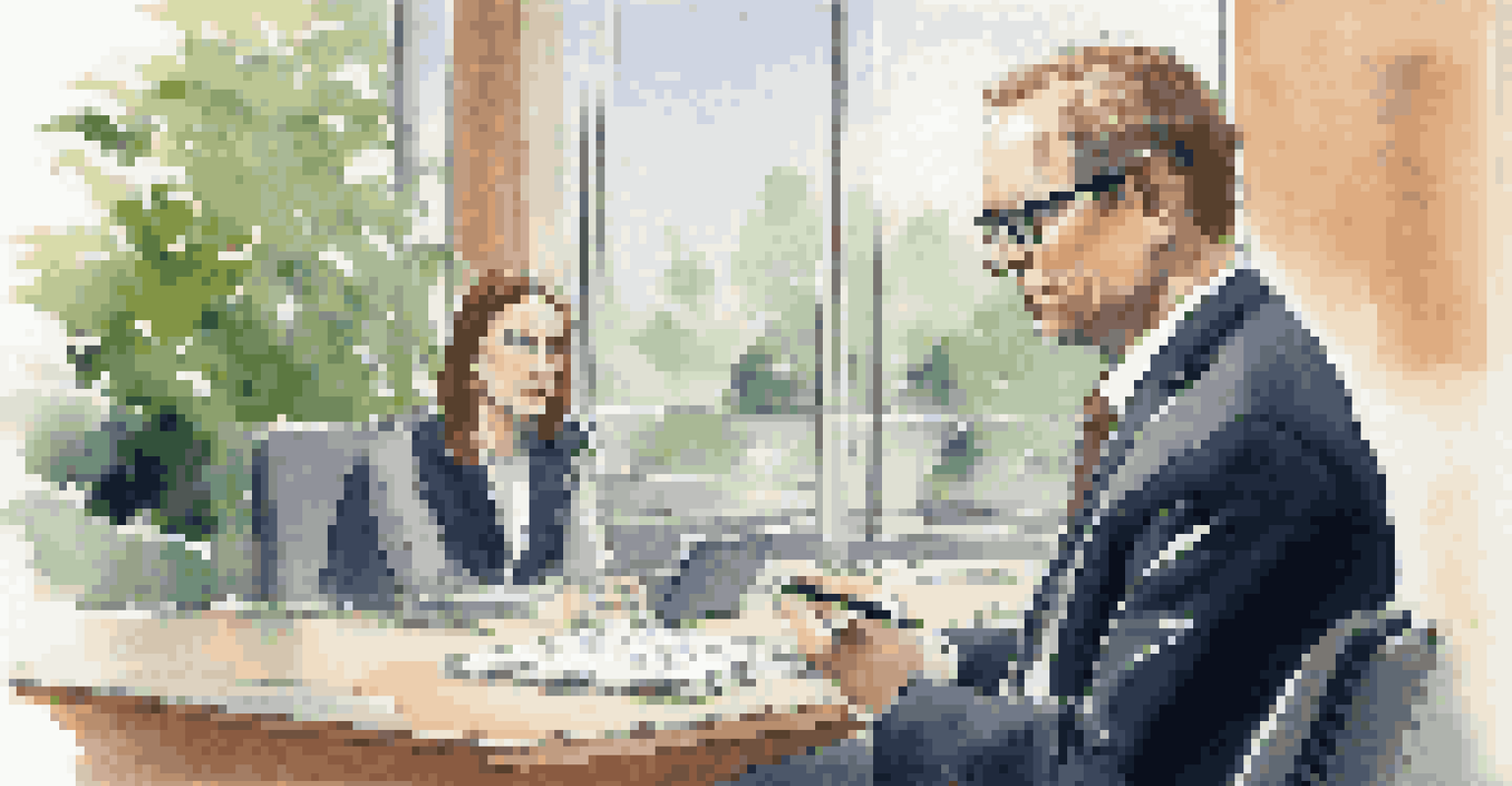 A negotiator actively listening to a supplier in a modern office, showcasing understanding and empathy.