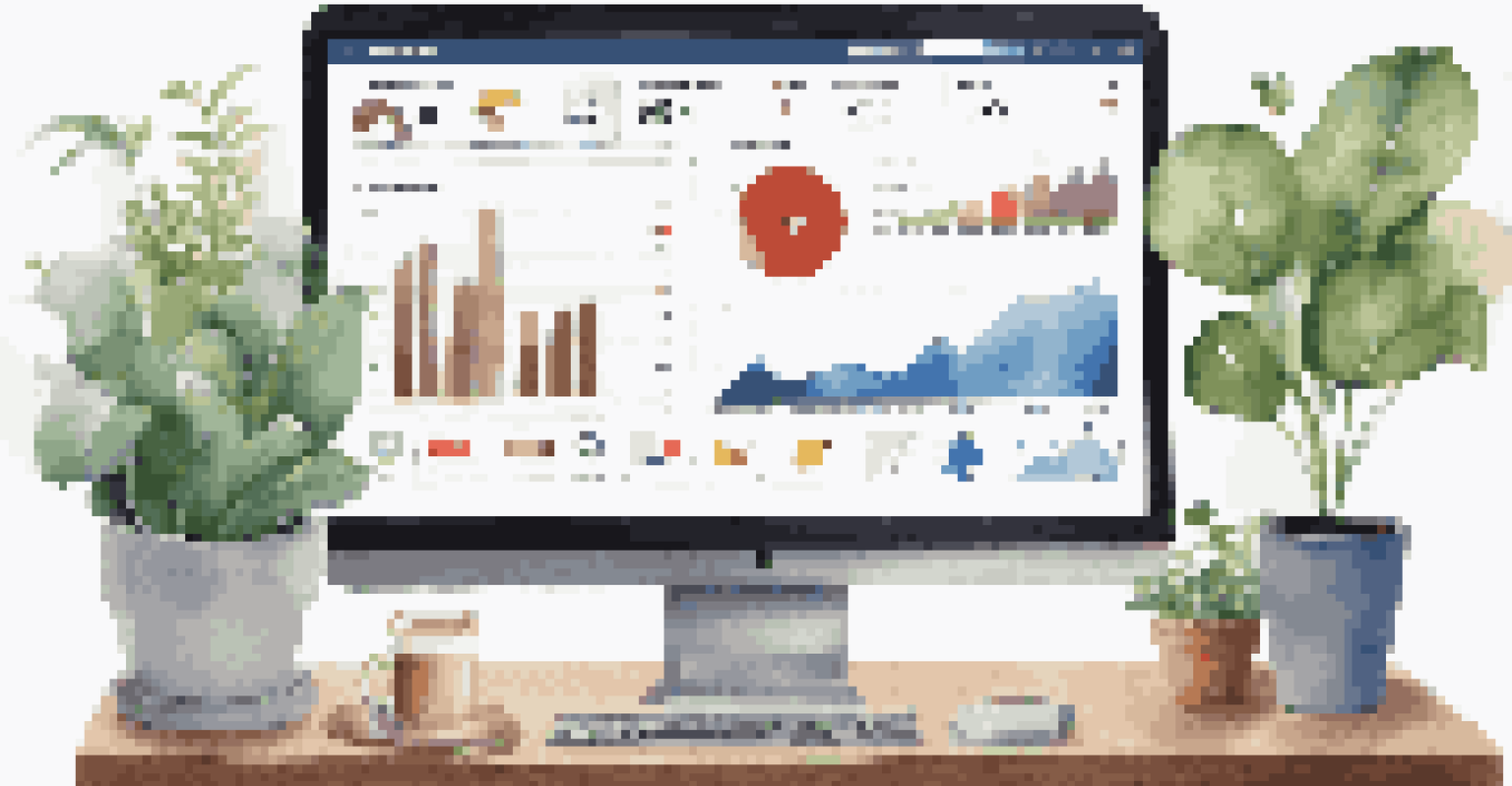 A computer screen showing a social media analytics dashboard with customer feedback metrics.