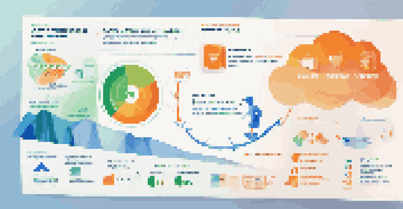 An infographic showing the benefits of CRM and e-commerce integration with colorful icons and a gradient background.