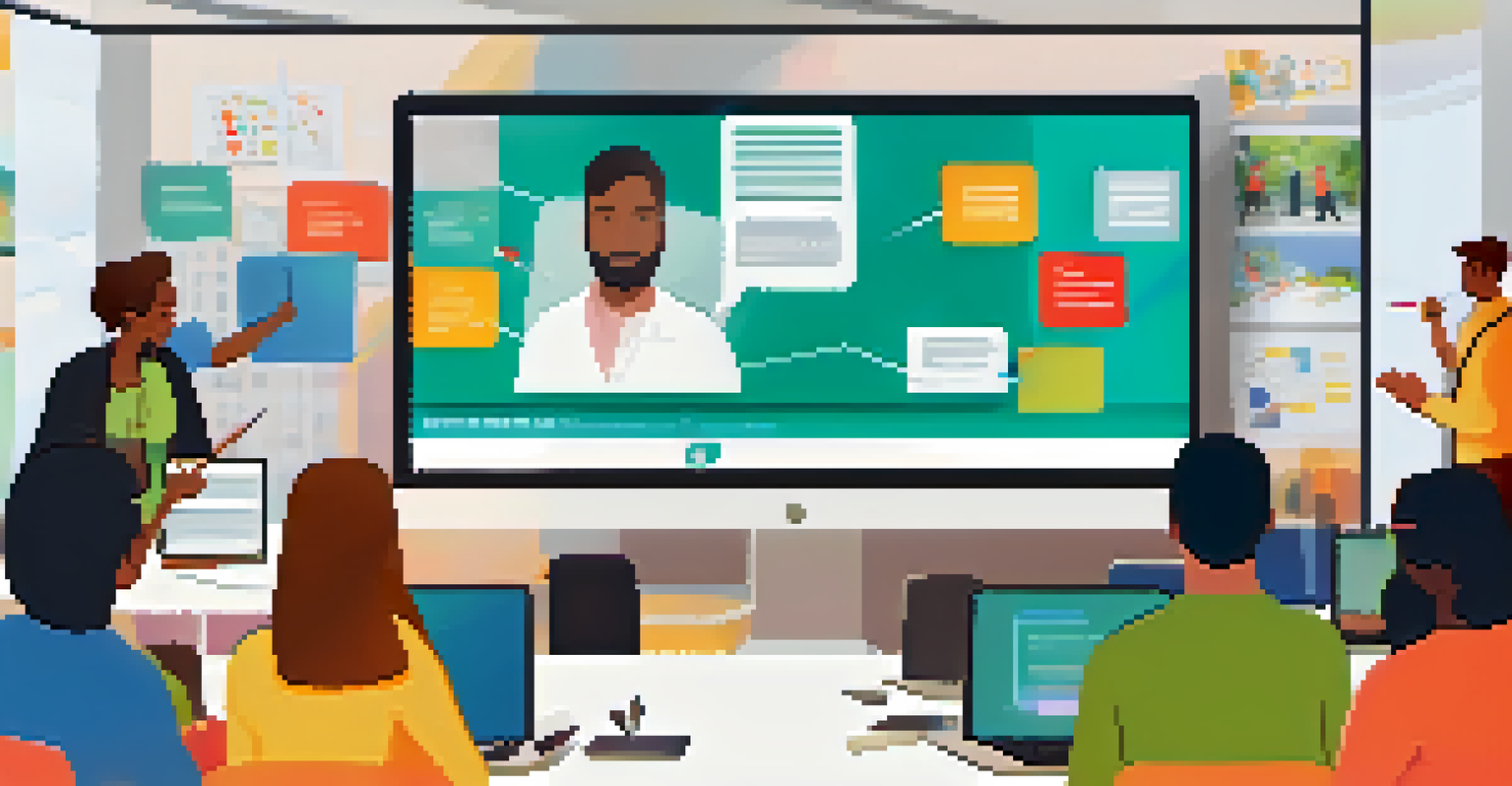 An online training session with a facilitator and engaged participants on screen.