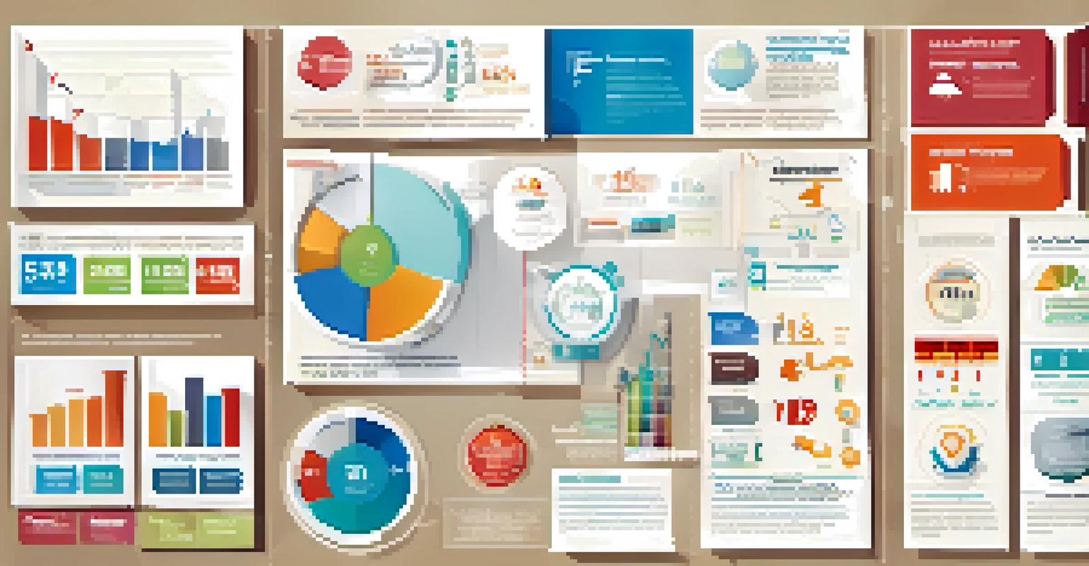 An infographic illustrating statistics about understanding target audiences with charts and colorful icons.