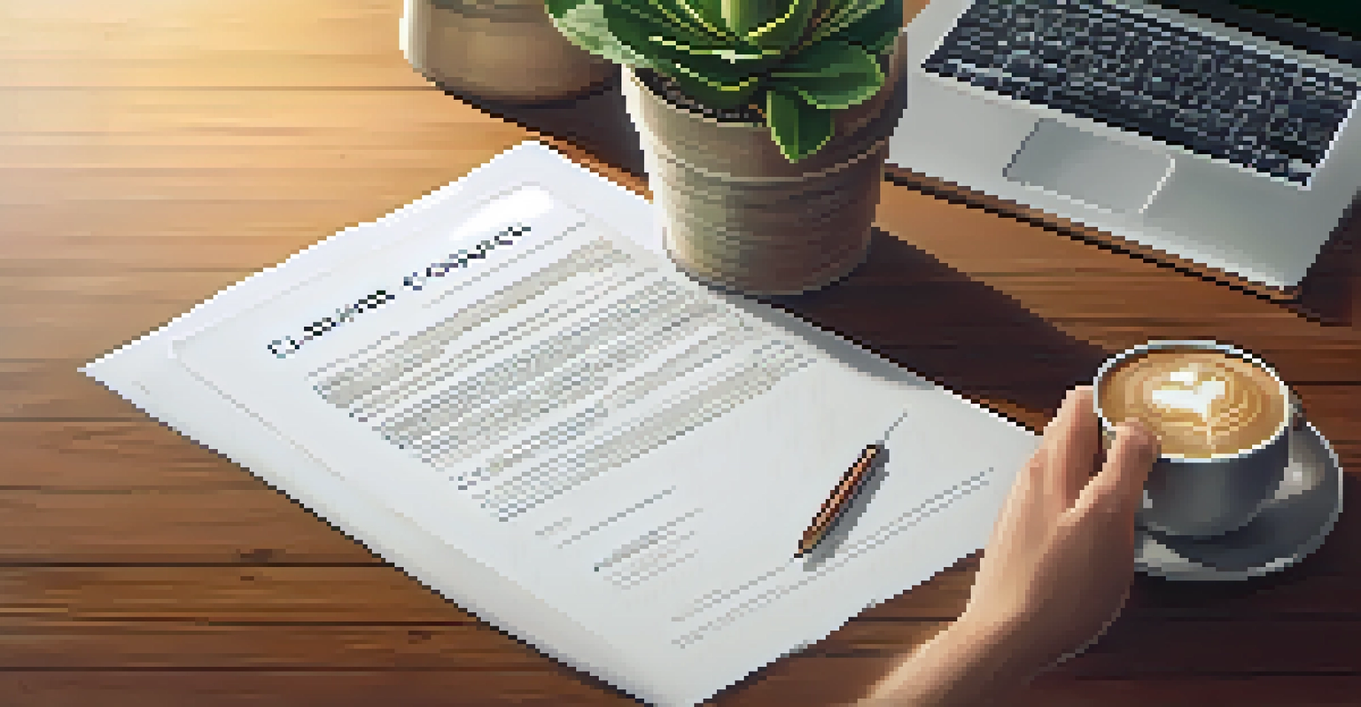A hand signing a code of conduct document on a desk, representing commitment to integrity in business.