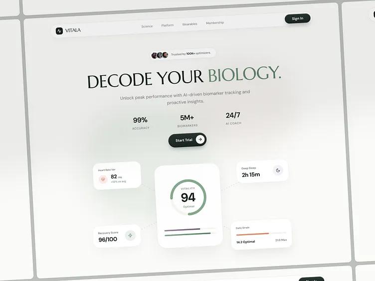 Vitala: Premium AI Health & Longevity OS