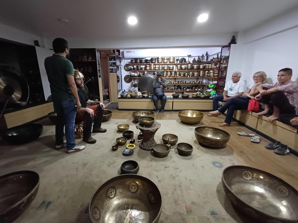 Singing Bowl Demo in Patan