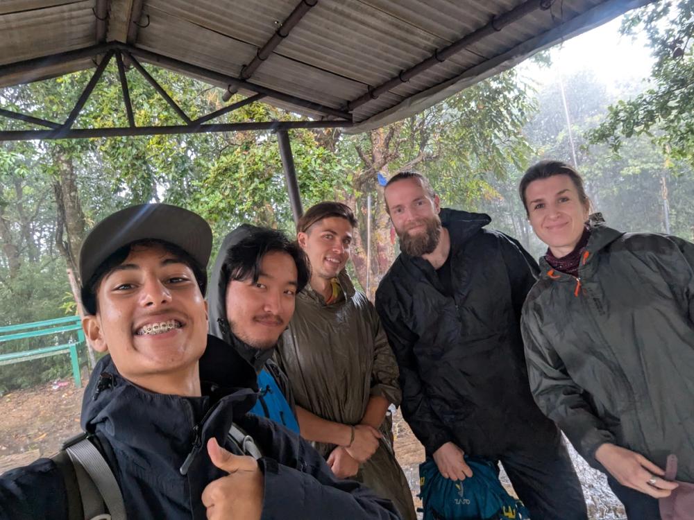 At the top of Champadevi when the rain started pouring