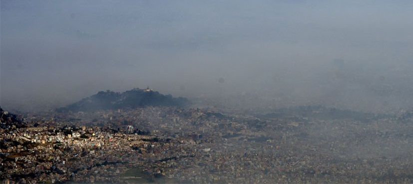 Fog over Kathmandu. Credit: Republica