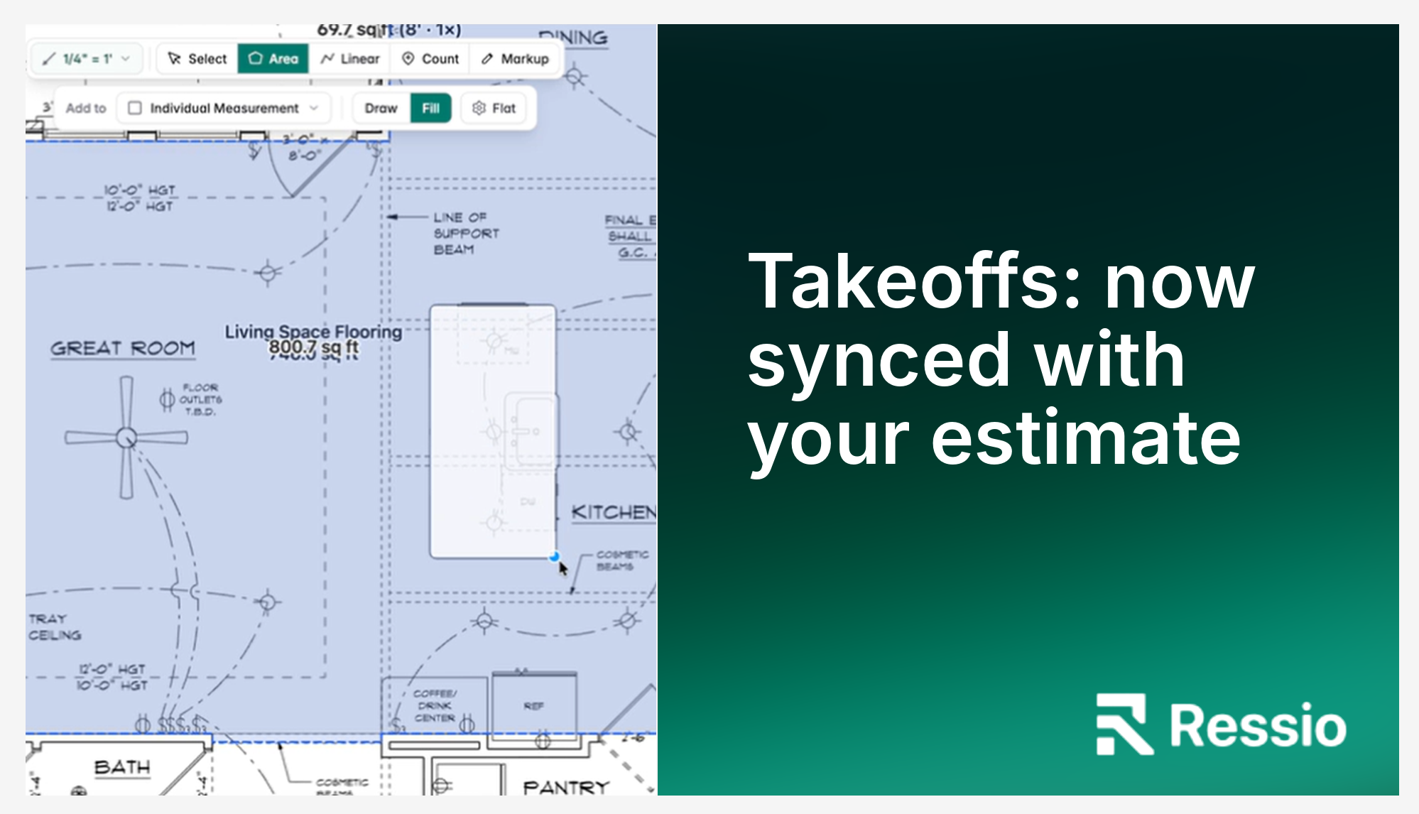 Introducing Ressio Takeoffs: Closing the Gap Between Your Plans and Your Estimate