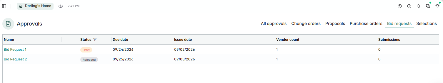 bid requests in Ressio