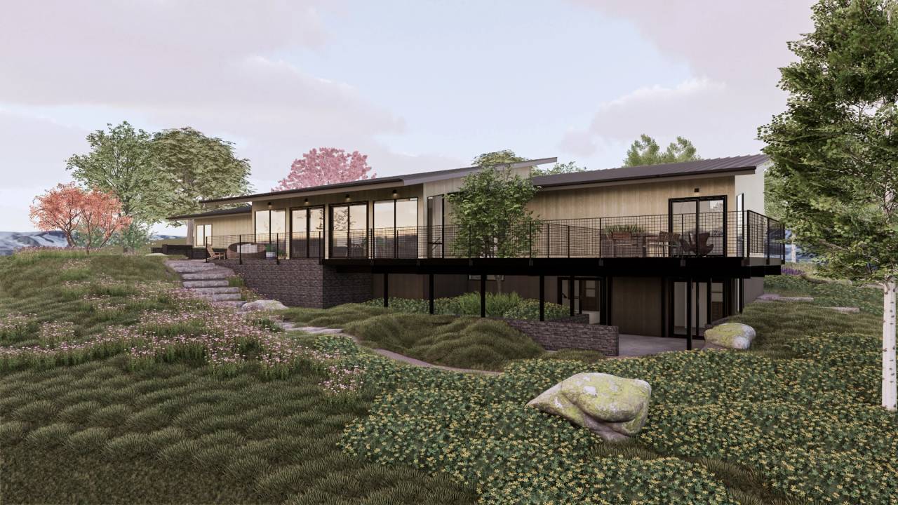Home Exterior Rendering - Bozeman, Montana