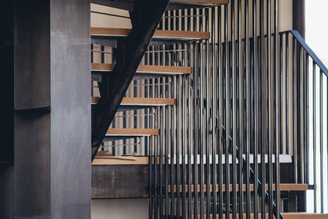 Steel Handrail / Stairs - Big Sky, Montana