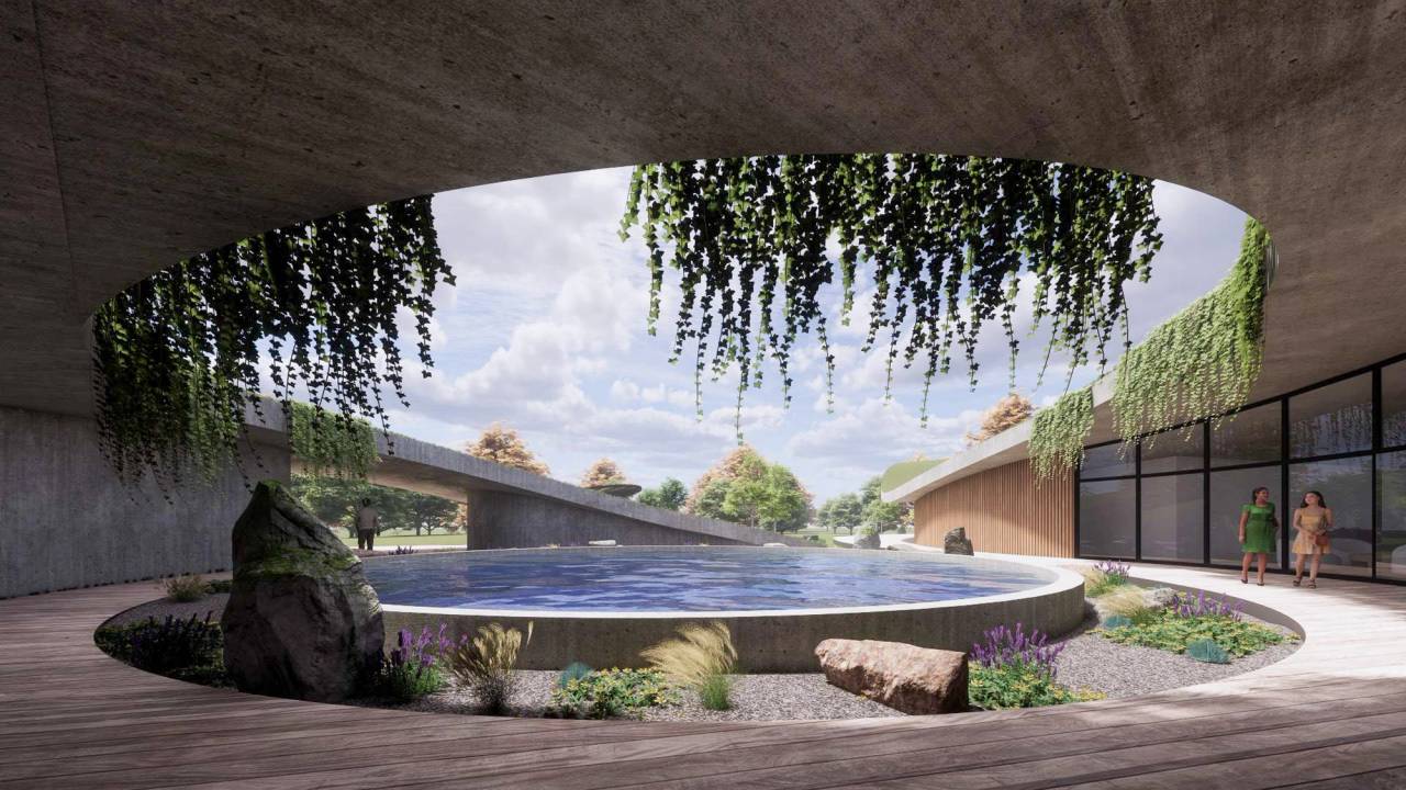 Courtyard Fountain Rendering