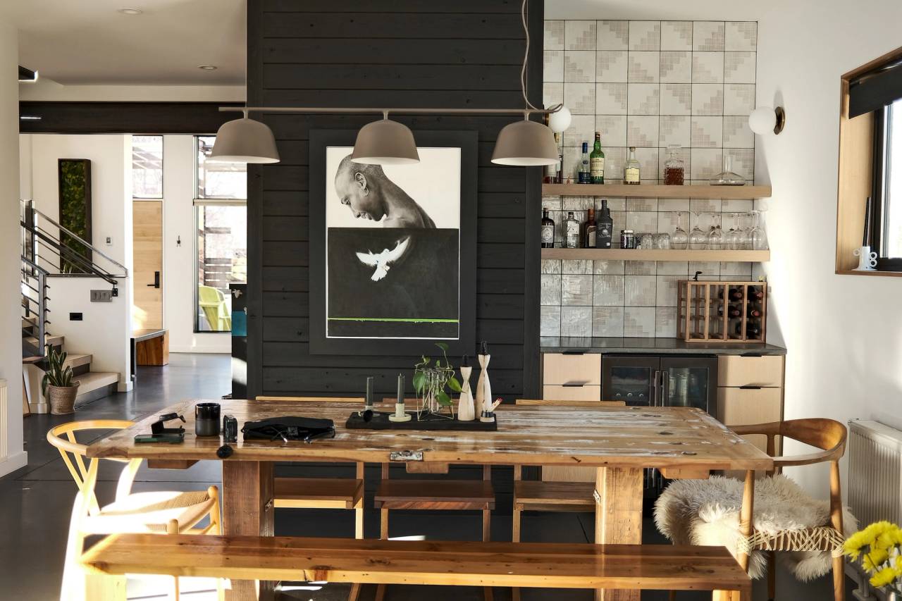 Dining space interior - Bozeman, Montana