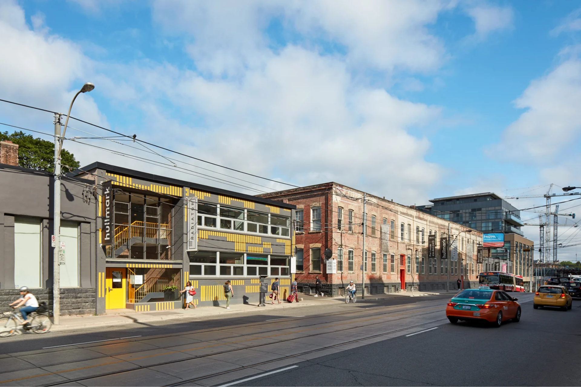 Exterior shot of 340-376 Dufferin (Radiator)