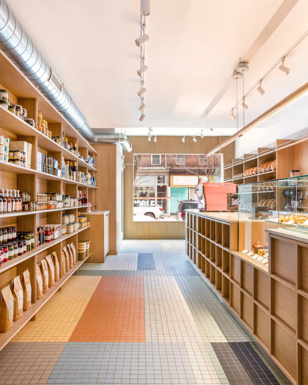 Dear Grain's bakery interior with pastry counter