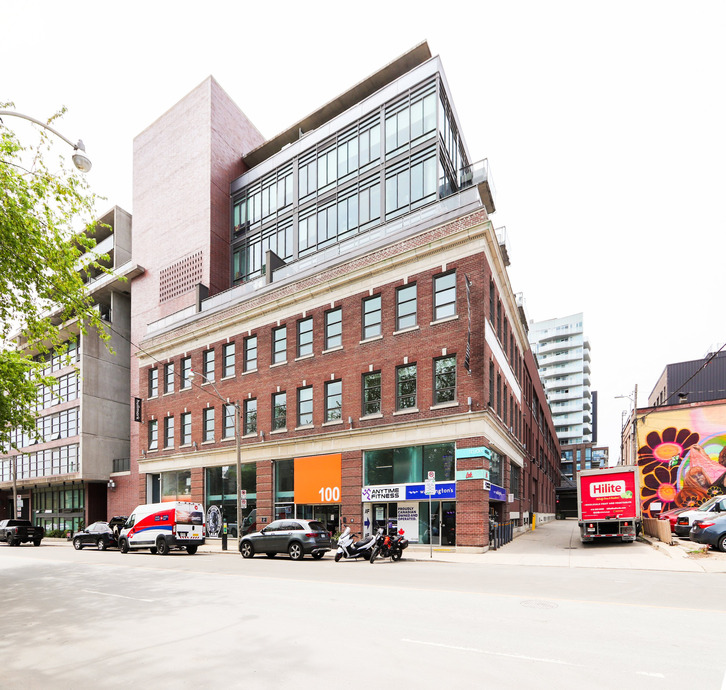 Exterior shot of 100 Broadview