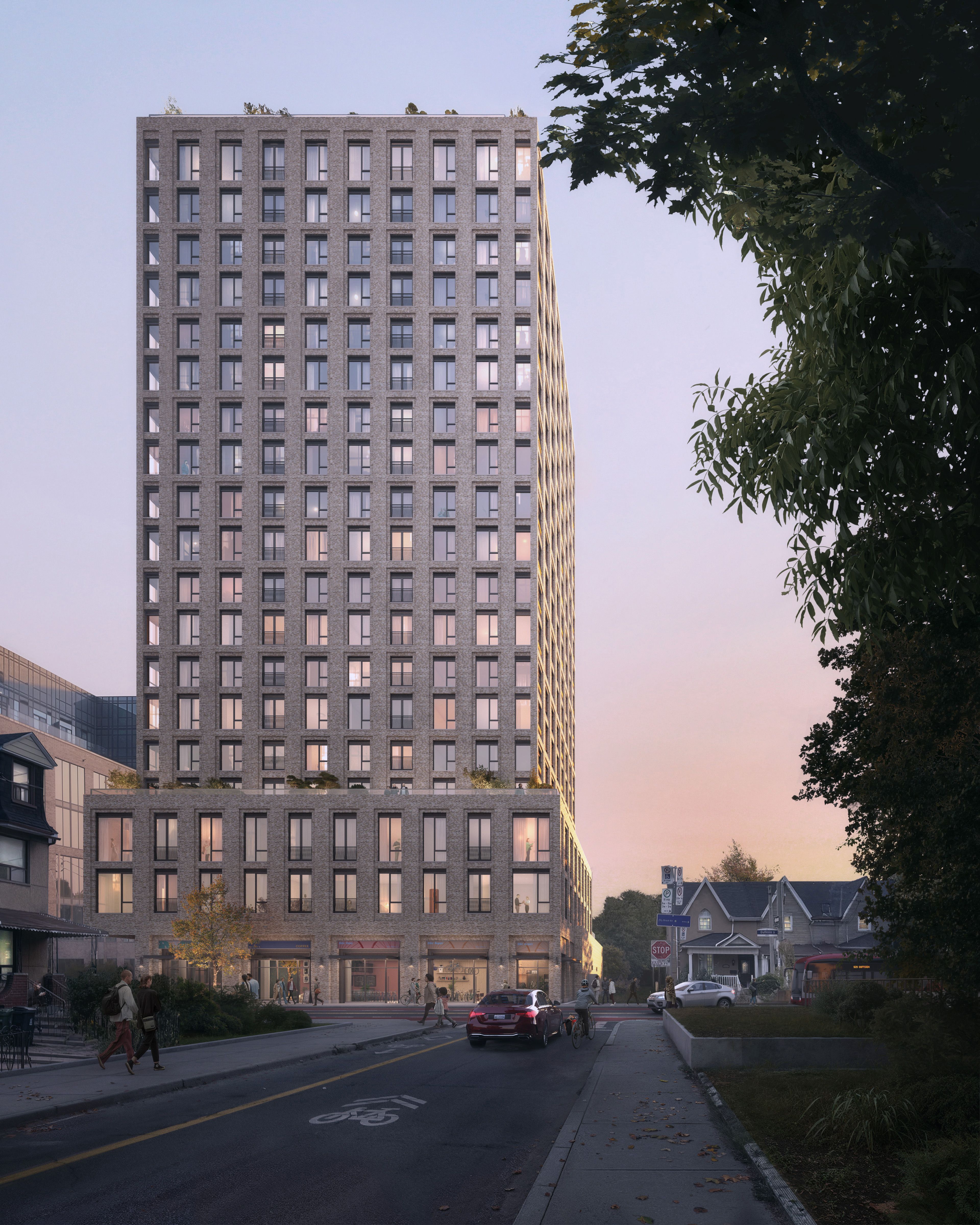 Render of 450 Dufferin Street by Secchi Smith 